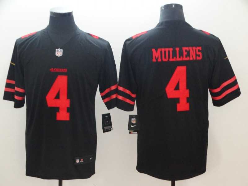 Nike 49ers 4 Nick Mullens Black Vapor Untouchable Limited Jersey,We sell and wholesale Nike 49ers 4 Nick Mullens Black Vapor Untouchable Limited Jersey on line form chian!